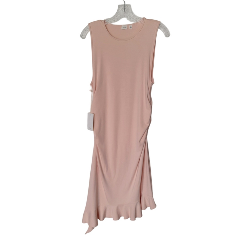NWT ARITZIA WILFRED Elegant Pink Sleeveless Dress Size Large - Picture 2 of 10